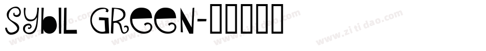 Sybil Green字体转换